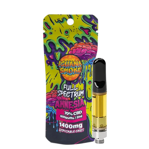 Vaper CBD Iguana Smoke Cartridge Tip Full Spectrum 70% Amnesia